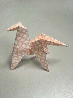 干支（アクロバット馬）を折ってみよう