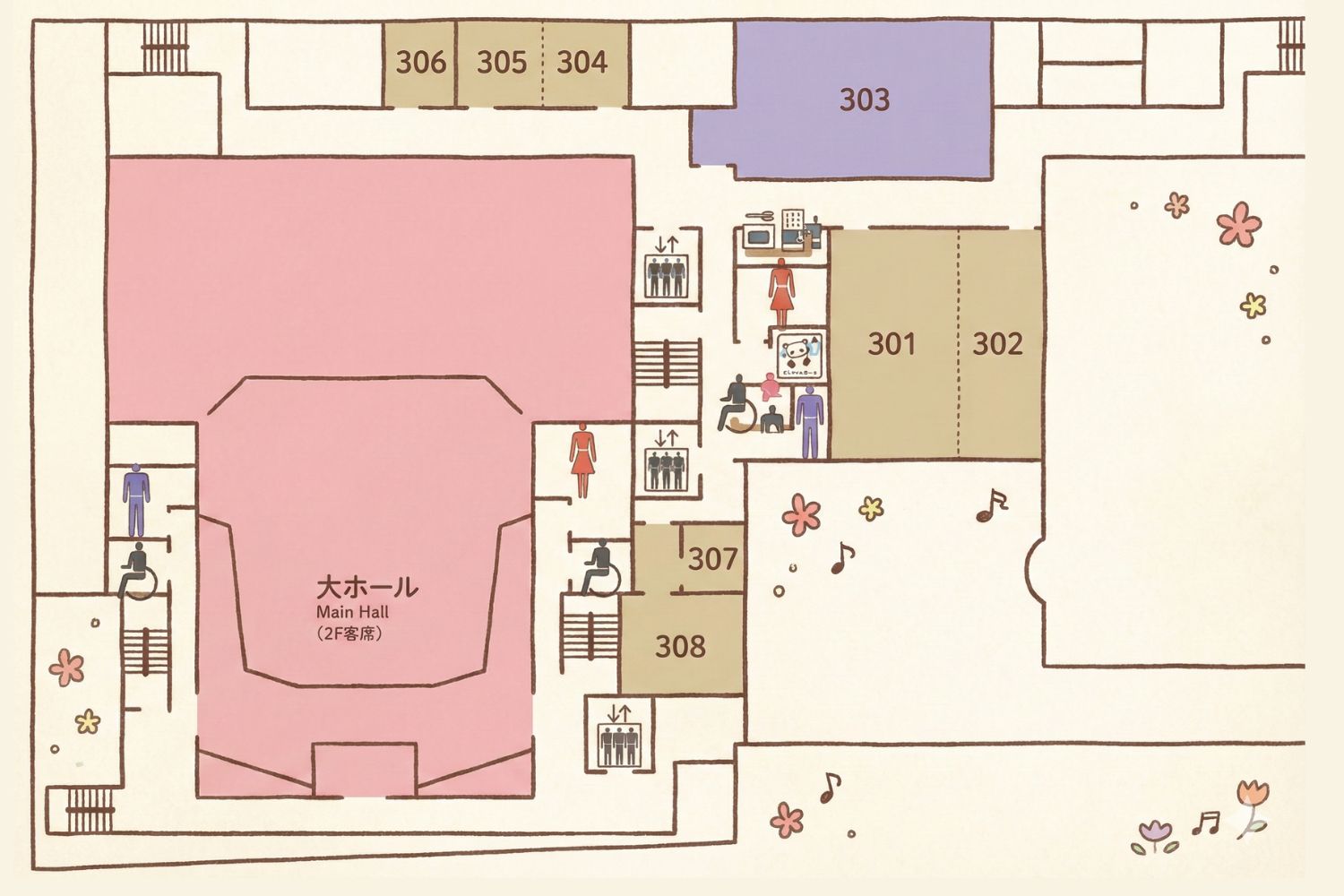 くらら3Fマップ